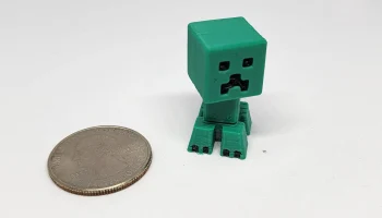 Набор мини-фигурок Creeper в стиле Minecraft, открытка/бр... 3