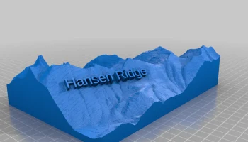 3D-карта маршрута Хансен-Ридж - Маршрут для горных велоси... 1