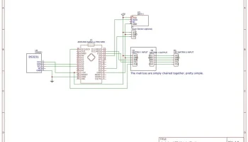 Светодиодные матричные часы Arduino 1