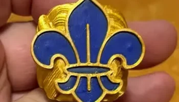 Международный скаут fleur de lis woggle - Canuto o pasa pa&ntilde;u