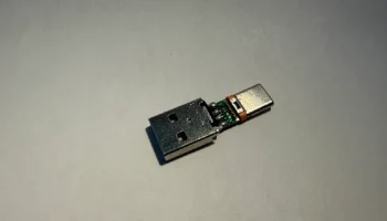 Переходник USB-A "папа" на "папа" USB-C 3
