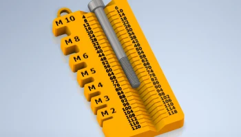 Инструмент для измерения винтов, M2-M10, 4-120 мм 1