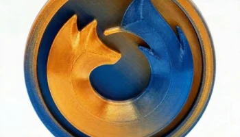 Брелок с логотипом в стиле Firefox