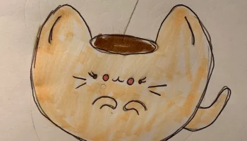 Кошачий цветочный горшок 1