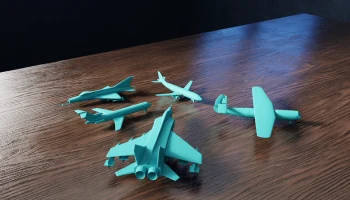 Модели самолетов Low Poly Collection V1 5