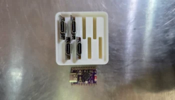 Корзина Gridfinity для ESP32 C6 Supermini USB-C (1x1x4).... 2