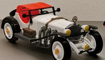 Mercedes SSK 1929 года выпуска масштаб 1:24 Дизайнер Эд ван 
