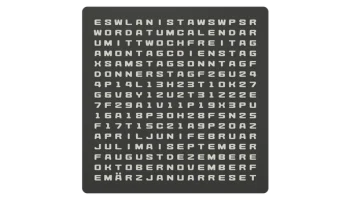 WordCalendar 16x16 - 2025 г. 9