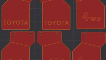 3DSКомплекты брызговиков для Toyota, Land Rover и 4wd....... 1
