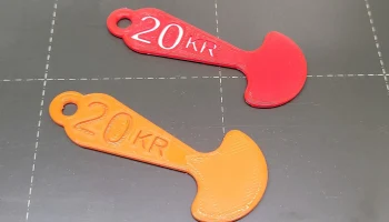 Ключ от корзины на 20 крон 1