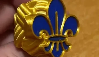 Международный скаут fleur de lis woggle - Canuto o pasa pa&ntilde;u 1