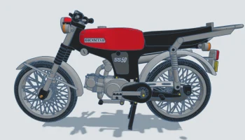 Honda SS50 1974 г. масштаб 1:8 Дизайнер Эд ван дер Хейден... 4