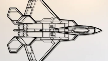Настенное искусство F-22 Raptor Настенное искусство F-22 Raptor