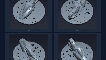 Модель дисплея велосипеда Hover - файл STL для 3D-печати... 2