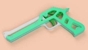 6-зарядный пистолет с резиновой лентой - Desert Eagle 1