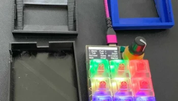 Adafruit MACROPAD RP2040 Зубчатые подставки, держатель и ..