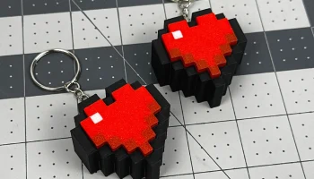 Брелок-кликер Minecraft Heart Key 1
