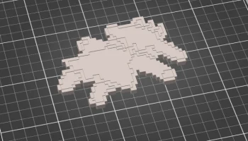 Ralsei Coaster Плоский Пиксель Арт 1