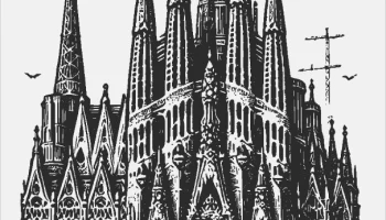 Лампа/деко Sagrada Fam&iacute;lia (сделай сам) с простым решение..