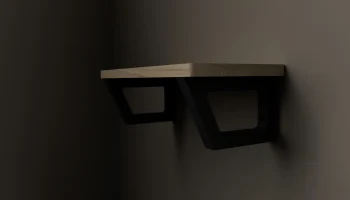 Настенный кронштейн для стеллажей, напечатанный на 3D-при... 5