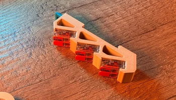 Держатель DIN-рейки для 3x WAGO 221-412 1