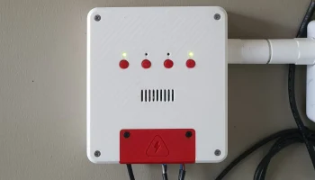Корпус модуля ESP32 Relay X4 с интеграцией датчика I2C 1