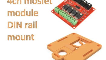 4-канальный модуль MOSFET для монтажа на DIN-рейку........