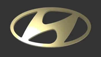 Знак эмблемы логотипа Hyundai