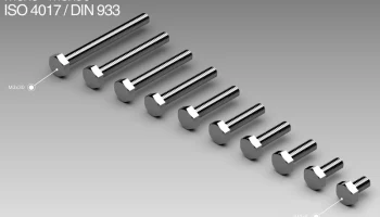 Сборка винтов M3 M3x6-M3x30 ISO 4017 / DIN 933