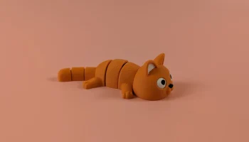 Брелок с шарнирной фигуркой "Кошка"... 2
