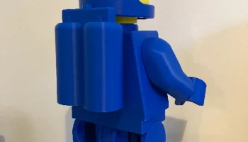 Воздушный резервуар для минифигурки Mega Lego (масштаб 10:1) Воздушный резервуар для минифигурки Mega Lego (масштаб 10:1)