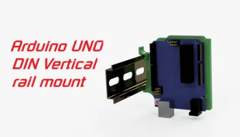 Крепление Arduino UNO на вертикальную DIN-рейку........