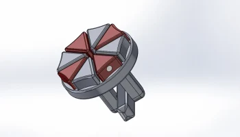 Запонки с логотипом и зонтиком Tritium......