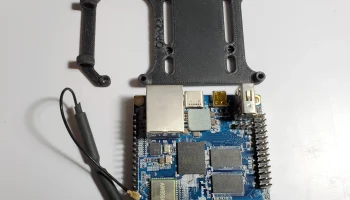 Крепление Orange Pi Zero 2 на DIN-рейку 1