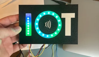 Коробка проекта IOT со светодиодами Neopixel............