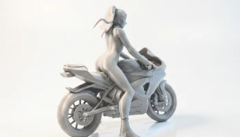 Фигурка байкера-детки, женская фигура, 3D-печать...... 2