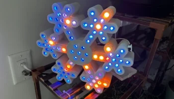 RGB-светодиод в форме снежинки