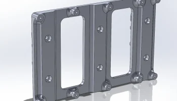 Крепление Mesa 7i76E на DIN-рейку 2
