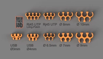 Кабельный органайзер/зажим для кабеля - зажим RJ45 - USB .. 2