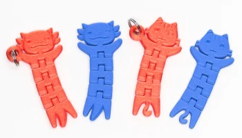 Flexi Friends - Кот, Аксолотль 1
