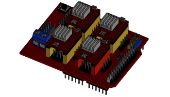 Чехол для щита с ЧПУ Arduino Uno R3 4