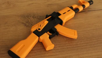 Карманная винтовка АК-47 - игрушка с продольно-скользящим... 2
