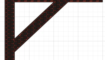 Regalhalterung im Hexagon Design / полочный кронштейн сот...