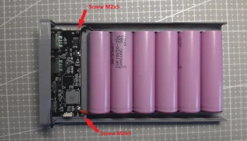 Powerbank 21000 мАч - 18650. Мощность 22,5Вт 1