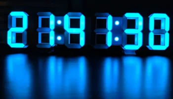 7-сегментные светодиодные часы 1