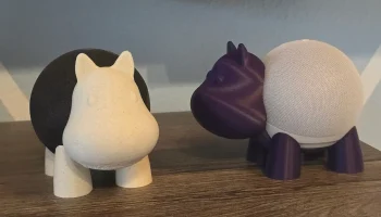 Подставка Echo Dot 4 Alexa Mount Hippo, НОВАЯ разделенная версия для облегчения печати