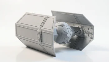 TIE Advanced X1 Starfighter Звездные войны 3D-печать...... 2