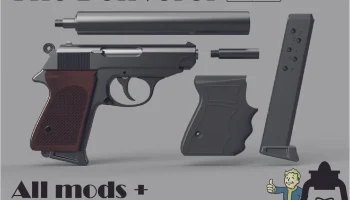 Walther PPK - копия Fallout 4 - The Deliverer V3 Walther PPK - копия Fallout 4 - The Deliverer V3