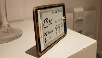 Корпус погодной станции на e-ink