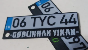 Ayarlanabilir t&uuml;rk plaka - персонализируемый автомобильны...